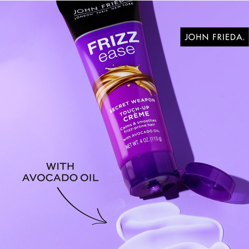John Frieda Frizz Ease Secret Weapon Touch-Up CrÃ¨me, Smoothing Cream for Flyaways, Frizz-Free & Split Ends, Infused with Avocado Oil to Seal in Moisture and Eliminate Flyaways, 4 Oz, Pack of 2 - Image 5