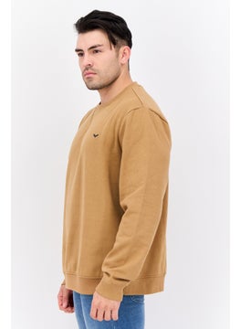 Threadbare Men Crew Neck Embroidered Long Sleeves Sweatshirt, Brown  - Image 2
