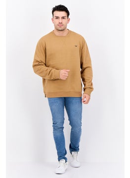 Threadbare Men Crew Neck Embroidered Long Sleeves Sweatshirt, Brown  - Image 4