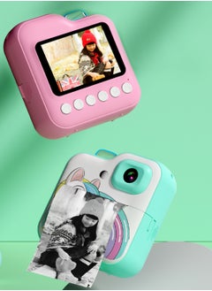 besrey  Print Camera for Kids, Birthday Gifts for Girls Age 3-10, Toddler Toy for 3 4 5 6 7 8 9 10 Year Old Girls with 3 Roller Photo Paper (Pink)  - Image 2
