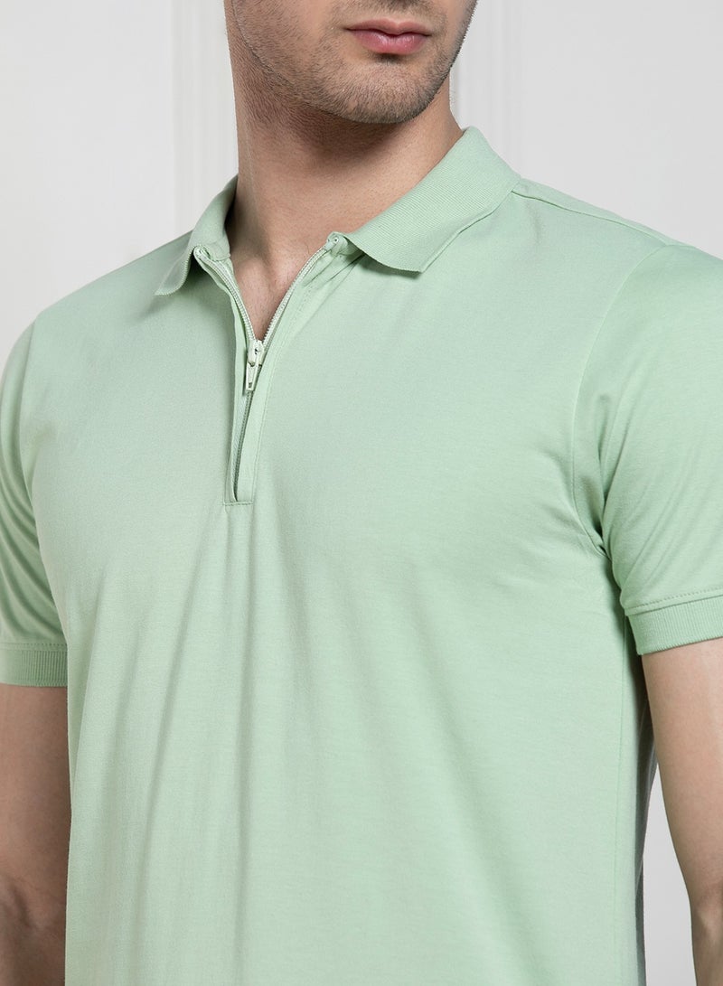 Dennis Lingo Green Jersey Polo T-Shirt for Men - Regular Fit, Stylish - Image 5