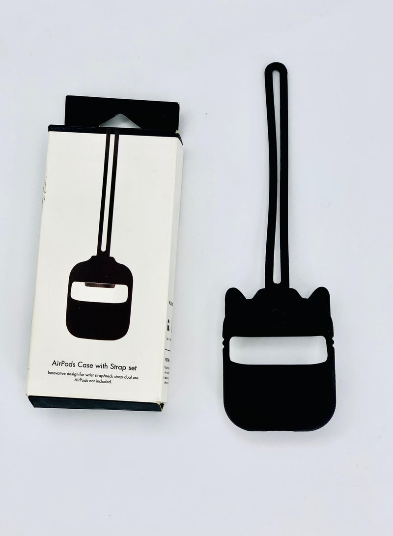 غطاء حماية  لسماعات Airpod - أسود  - Image 2
