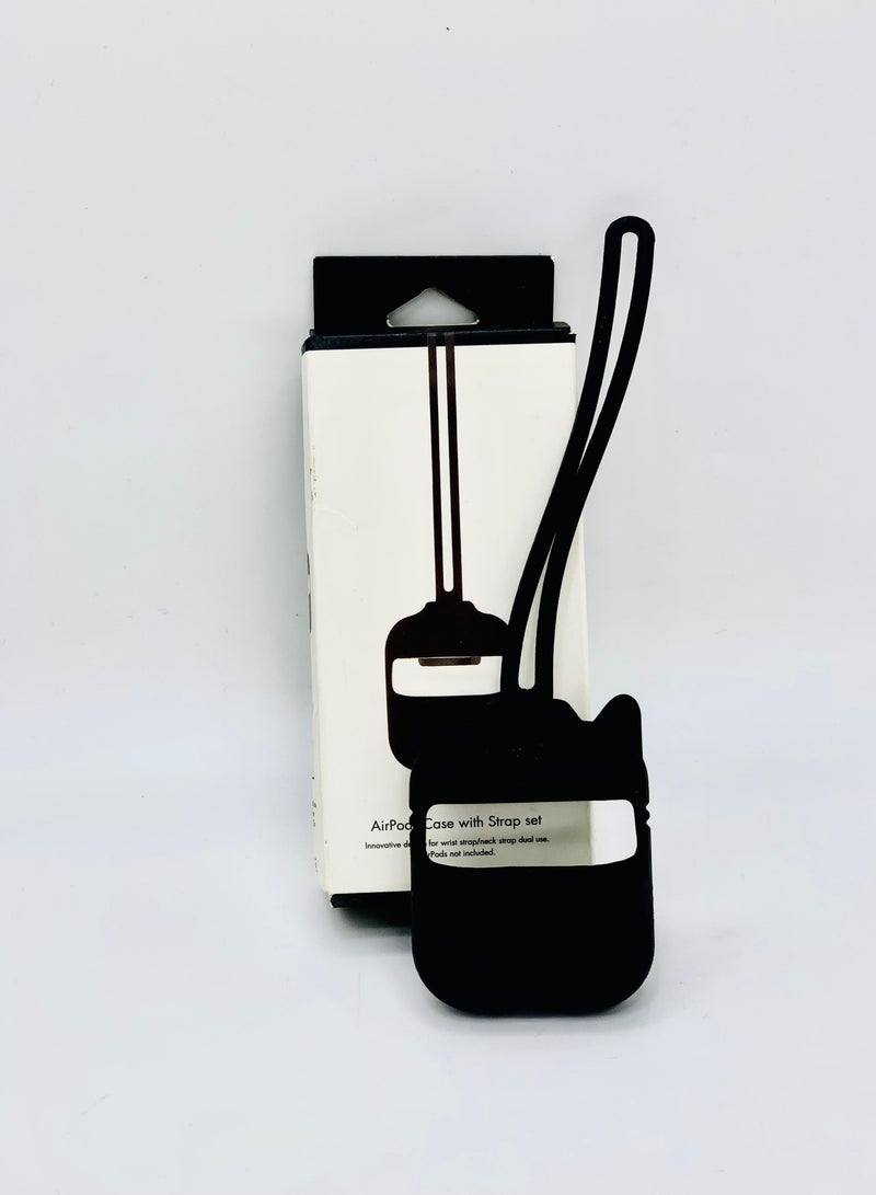 غطاء حماية  لسماعات Airpod - أسود  - Image 1