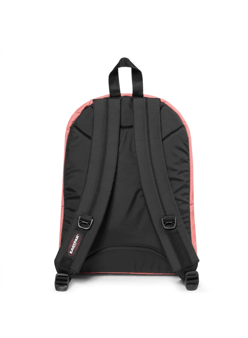 EASTPAK Pinnacle Peach Pink Medium Backpack With Laptop Protection