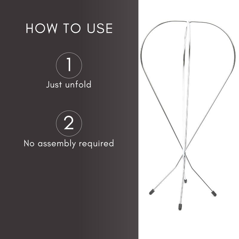 Jon Renau Metal Wire Wig Stand - Sturdy and Collapsible Wig Holder - Image 5