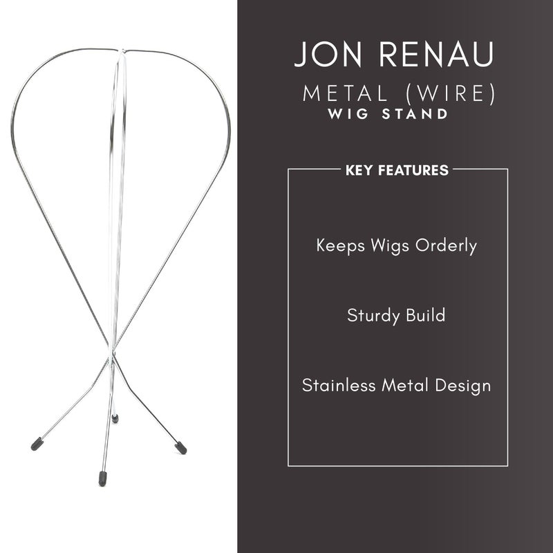 Jon Renau Metal Wire Wig Stand - Sturdy and Collapsible Wig Holder - Image 3