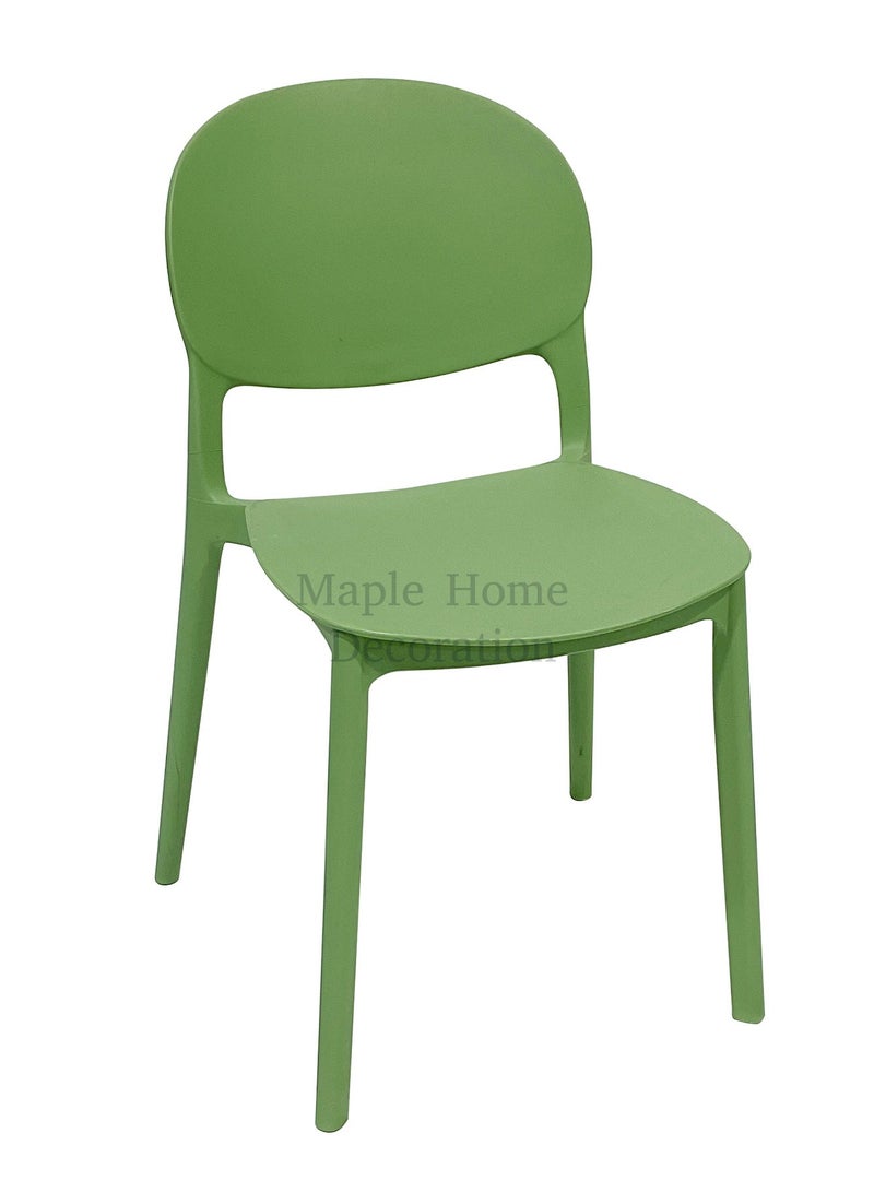 MAPLE HOME DECORATION Home Dining Chair Maple air Plastic Stacking Modern Moulded Side Chair Kitchen Dining Room Chair Indoor Outdoor Furniture  - Image 1