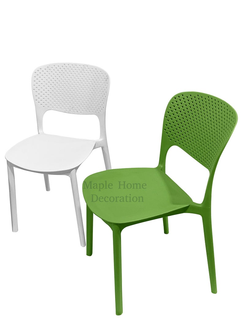 MAPLE HOME DECORATION Home Dining Chair Maple air Plastic Stacking Modern Moulded Side Chair Kitchen Dining Room Chair Indoor Outdoor Furniture  - Image 2