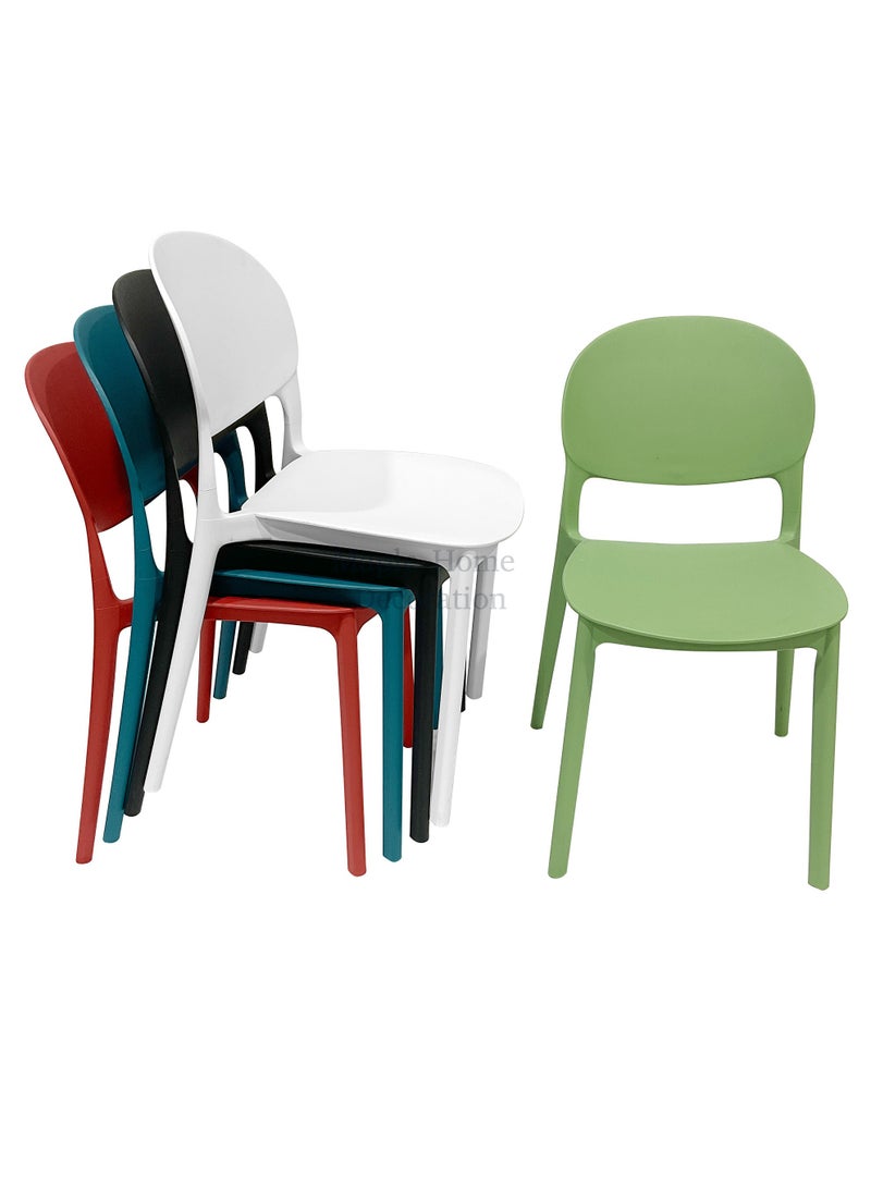 MAPLE HOME DECORATION Home Dining Chair Maple air Plastic Stacking Modern Moulded Side Chair Kitchen Dining Room Chair Indoor Outdoor Furniture  - Image 5