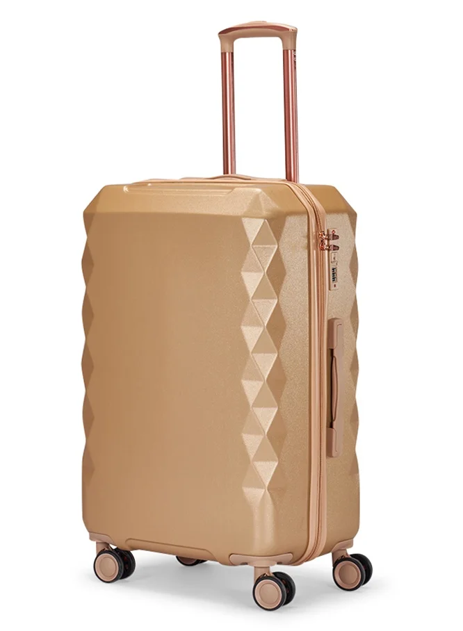 Limra Cabin Carry Check-In Luggage Trolley Size 20 inch Gold color