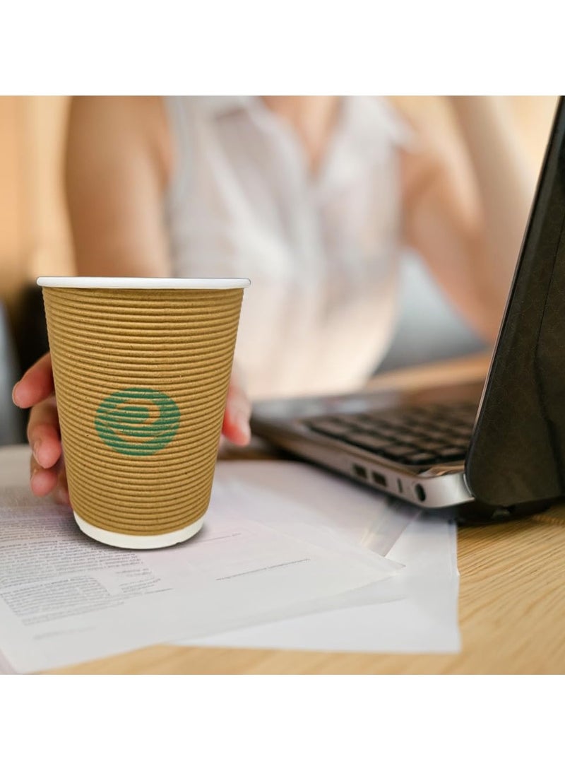 ECO SOUL Ripple Cups w/o lids, 12oz / 350 ml, 10 Pc - Image 4