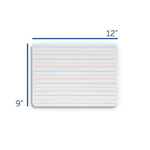 Flipside Products فليبسايد - 12034 لوح جاف قابل للمسح باللونين الأحمر والأزرق، 9 × 12 بوصة، أبيض، عبوة من 24 - Image 5