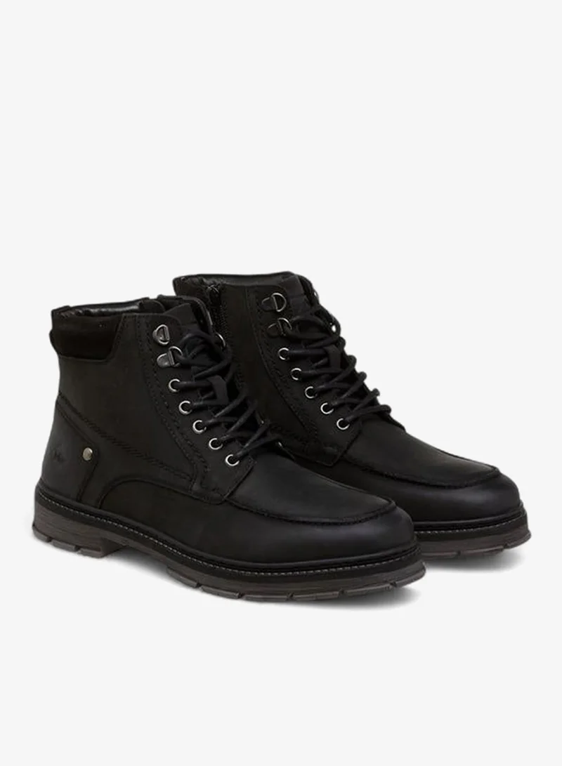 Lee Cooper BLACK Men's Lace-Up Ankle Boots for Men | Best Price UAE