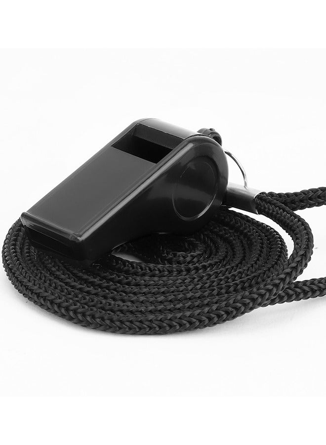 LJRN Sports Whistle with Lanyard, Loud Crisp Sound Clear Black Whistles Great for Coaches, Referees, Outdoor Sports - Image 4