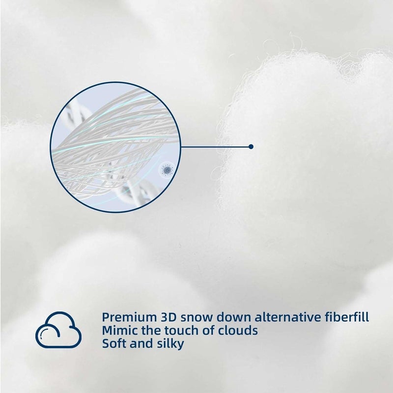 ARLinen Comforter Double Bed 400 GSM Blanket Double Bed AC Comforter Double Bed Quilt AC Blanket Dohar Double Bed Microfiber Light Blue Plain  - Image 5