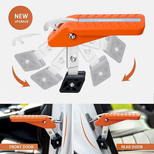 TOOENJOY 5 Gears Universal Car Door Step Door Latch Hook, Foldable Stand Pedal Step Up Easy Access Car Roof, 400LBS - Image 4
