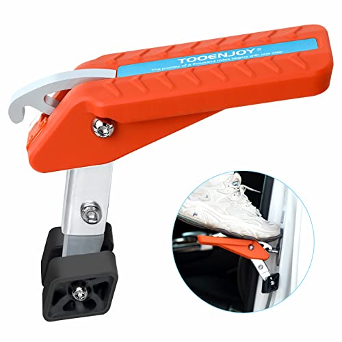 TOOENJOY 5 Gears Universal Car Door Step Door Latch Hook, Foldable Stand Pedal Step Up Easy Access Car Roof, 400LBS - Image 1