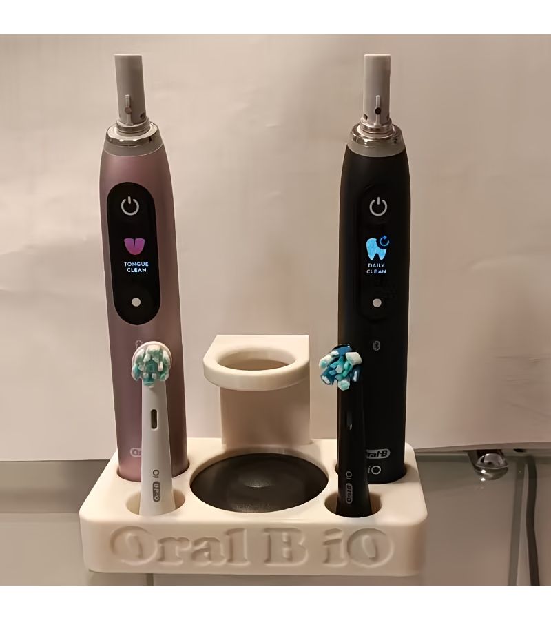 White Electric Toothbrush Storage Rack Wall Mounted Bathroom Display Stand Holder For Oral B Io Toothbrush