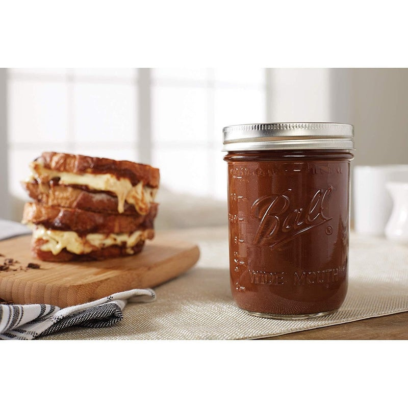 Ball Wide Mouth Glass Mason Jars with Lids and Bands, Used for Canning, Pickling, Juice, Jam, Jelly, Pint Size 16 Ounce (Pack of 6) - Image 4