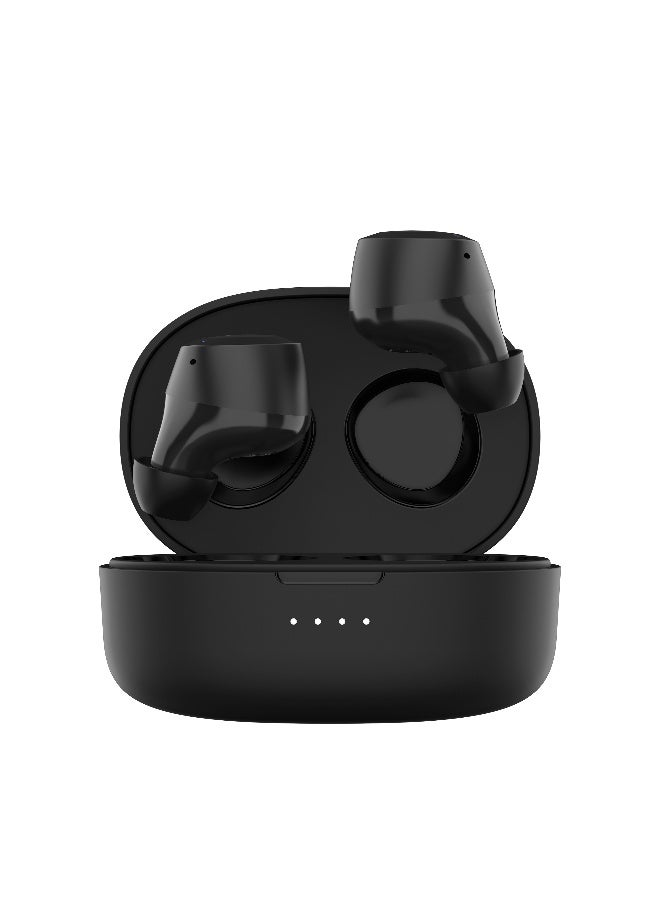 بيلكين سماعات أذن Belkin SoundForm Bolt True اللاسلكية، تتميز بعمر بطارية يصل إلى 28 ساعة ووضع أحادي، مقاومة للعرق والماء بتصنيف IPX4، سماعات Bluetooth مع ميكروفون لأجهزة iPhone وGalaxy والمزيد - Image 1