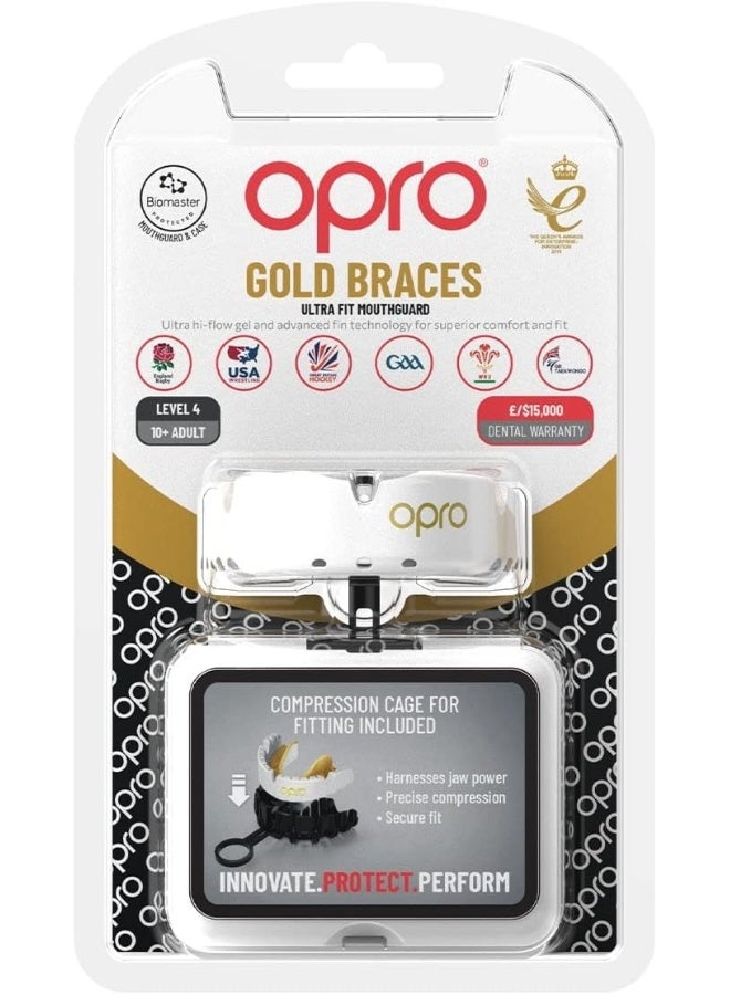 Opro New Gold Level Mouthguard for Braces, Adults Sports Mouth Guard, Featuring Revolutionary Fitting Technology for Boxing, Lacrosse, MMA, Martial Arts, Hockey, and All Contact Sports (White) - Image 5