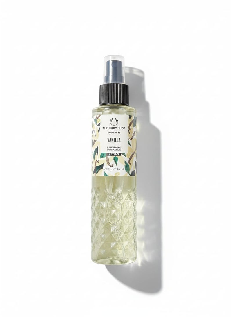 ذا بودي شوب معطر الجسم المنعش برائحة الفانيليا من ذا بودي شوب - نباتي - 146 مل / 4.9 أونصة سائلة