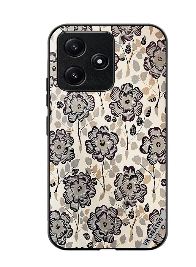 VR CREATIVE Protective Case Cover For Xiaomi Poco M6 Pro 5G Floral1 Design Multicolour - Image 1