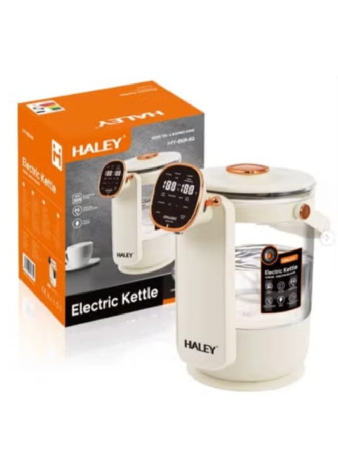 Haley غلاية كهربائية حديثة سعة 3.5 لتر مصممة للغليان السريع مع تسخين سريع بقوة 1000 وات وطاقة عالية
