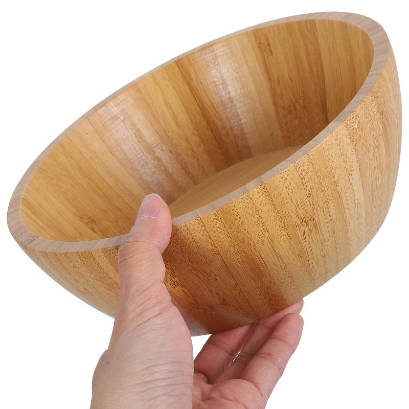 Natural Material Lightweight Round Salad Bowl 20cm Ramen Noodle Soup Bowl for Adults - Image 5