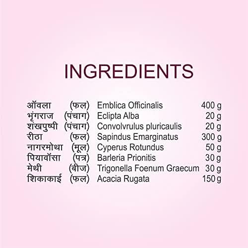 Meghdoot Ayurvedic Herbal Powder for Dandruff Control  Oily Scalp Enriched with Amla Reetha Shikakai Methi Nagarmotha Bhringraj 100 Natural Sulphate  Paraben Free 200g Each Pack of 3 - Image 5