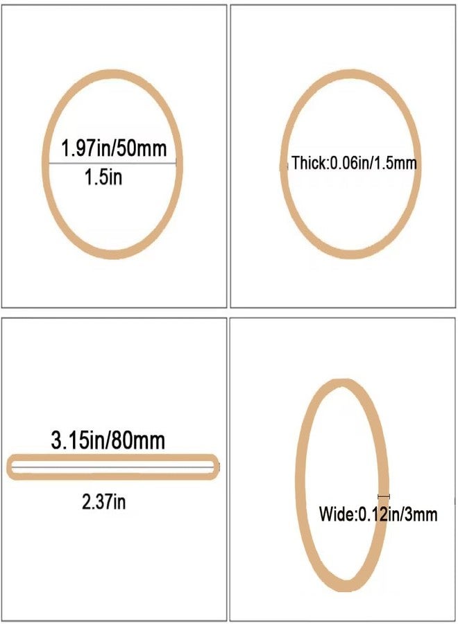 Foshine Rubber Bands size 33,Elastic band beige size #33 rubber band 210pcs small rubber bands office supplies(3-1/2" x 1/8'') - Image 2
