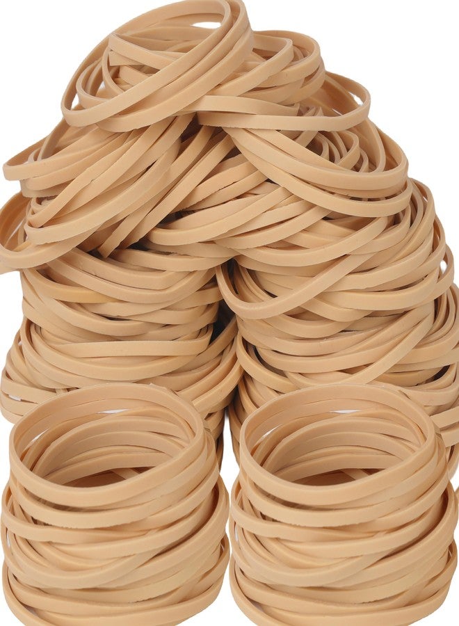Foshine Rubber Bands size 33,Elastic band beige size #33 rubber band 210pcs small rubber bands office supplies(3-1/2" x 1/8'') - Image 1