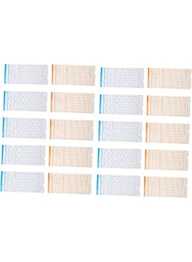 Double Sided Attendance Cards 100 Sheets For Office Time Clock Portable Employee Timecards - Image 1