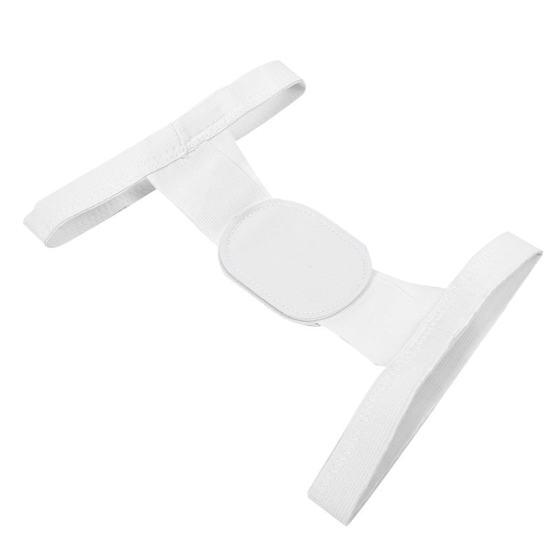 Posture Corrector: Adjustable 1 White Soft Breathable Sweat-Absorbent Brace - Relieve Muscle Fatigue & Correct Hunchback for Men Women Daily Wear Under Or Outside Clothes - Image 5