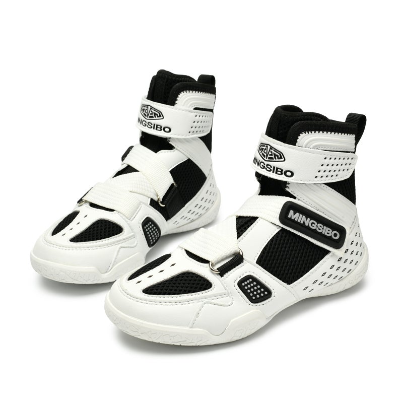 Boxing Shoes, Competition Training Shoes For Men, Breathable And Wear-Resistant, Free Fighting Fighting Shoes, Weightlifting And Deadlift Shoes For Women - Image 1