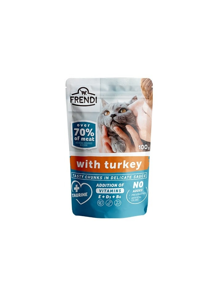 Generic Frendi Cat Food 100g with turkey