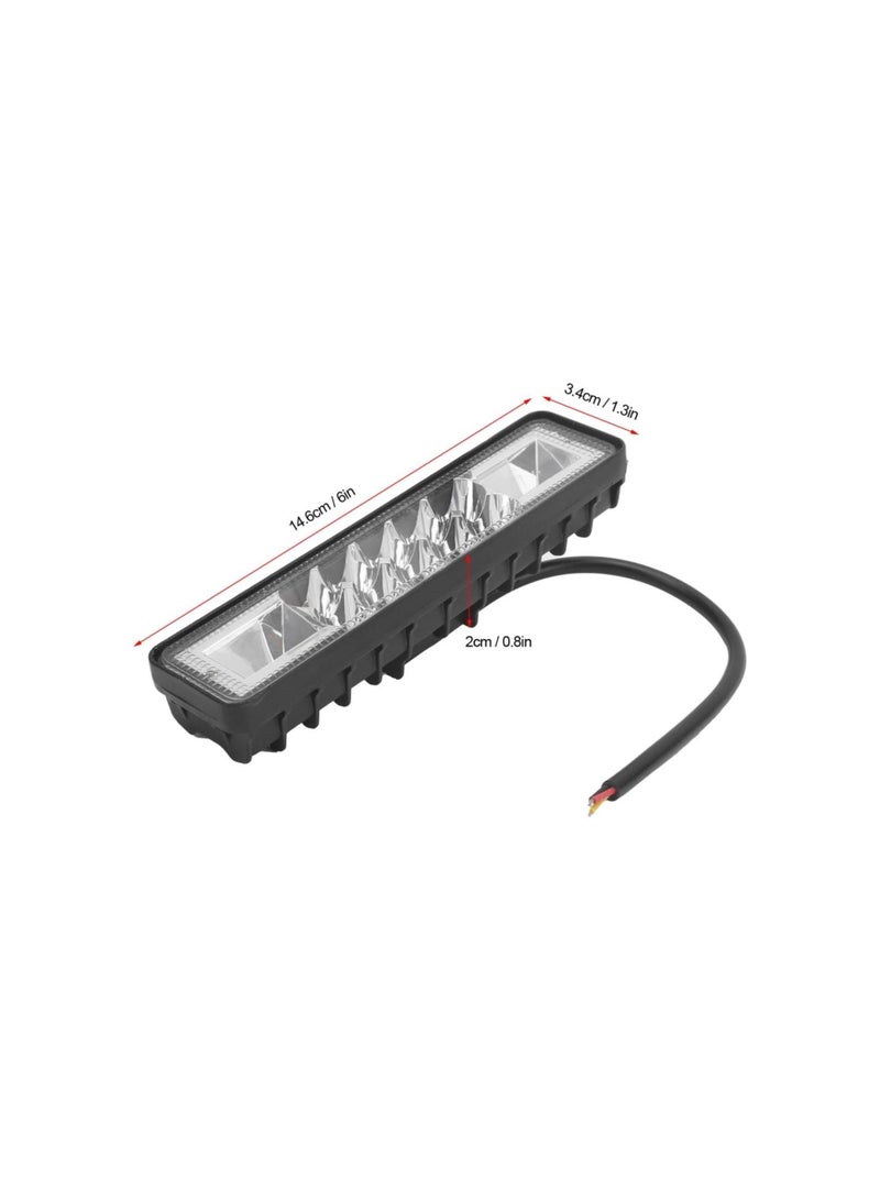إسكدنيا مصباح قيادة LED، 16 مصباح عمل LED 48 وات 6 بوصة مقاوم للماء مناسب للسيارة والدراجة النارية والمركبات الرياضية متعددة الاستخدامات والشاحنات والرافعات الشوكية والقوارب - Image 1