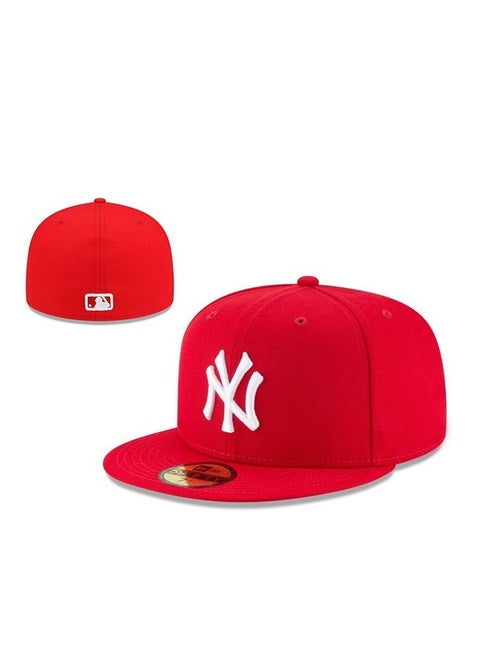 NEW ERA & MLB 3D Embroidered Fitted NY Yankees Baseball Team Cap with Closed Back for Sun Protection