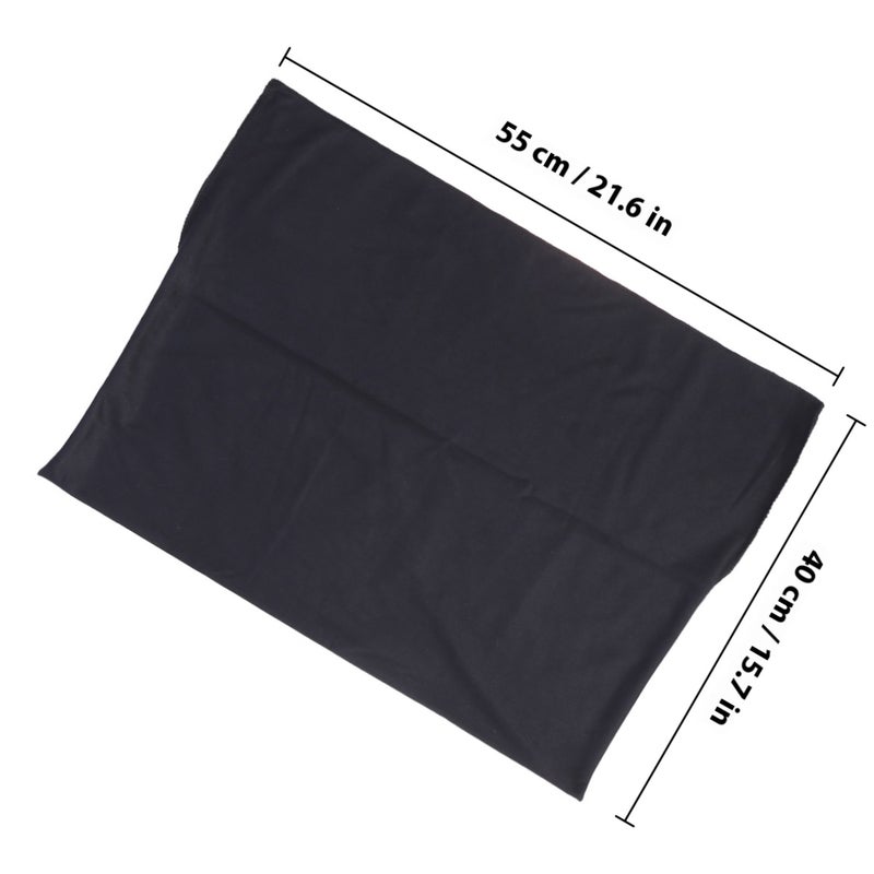 21 Inch Black Polyester Computer Monitor Cover Protector with Inner Lining for LCD Screen - Image 2