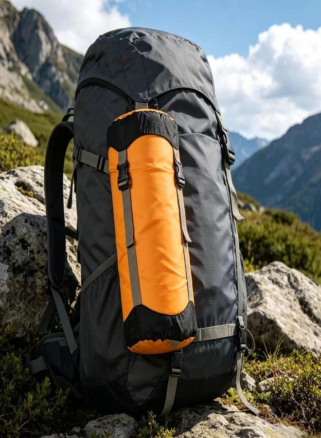 Borogo Compression Sack, Borogo Compression Stuff Sack, Water-Resistant & Ultralight Sleeping Bag Stuff Sack - Space Saving Gear for Camping, Hiking Orang-L - Image 5