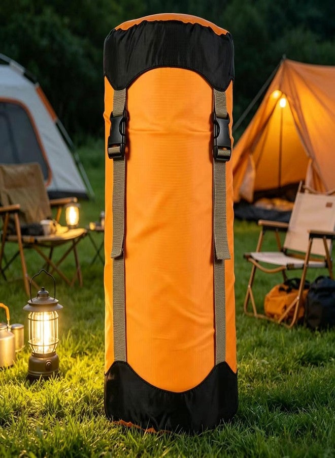 Borogo Compression Sack, Borogo Compression Stuff Sack, Water-Resistant & Ultralight Sleeping Bag Stuff Sack - Space Saving Gear for Camping, Hiking Orang-L - Image 3