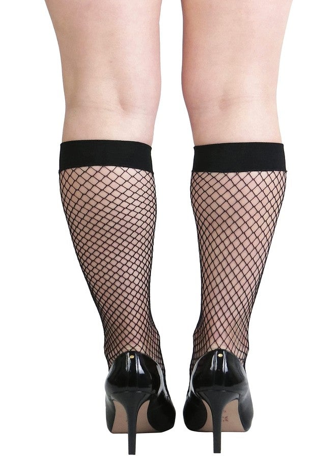 جوارب نسائية شفافة تصل إلى الركبة من ToBeInStyle بتصميم شبكي ماسي - Image 5