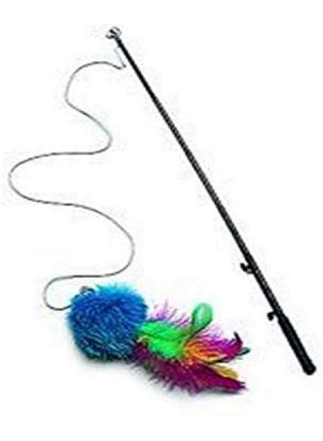 spot Ethical Pet Spot Mini Teaser Wand Colorful Interactive Cat Toy - Pack of 10 - Image 2