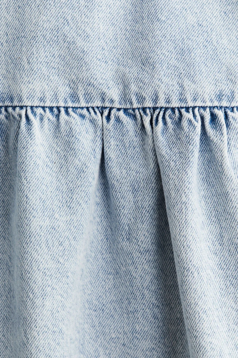 H&M Tie-detail denim dress