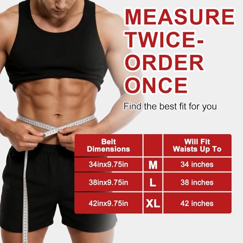 MORECOO Waist Trainer for Women - 9.75" Double Wrap Waist Trimmer & Sweat Band for Weight Loss, Tummy Control, Workout & Postpartum Recovery Neoprene Body Shaper Black - Image 4