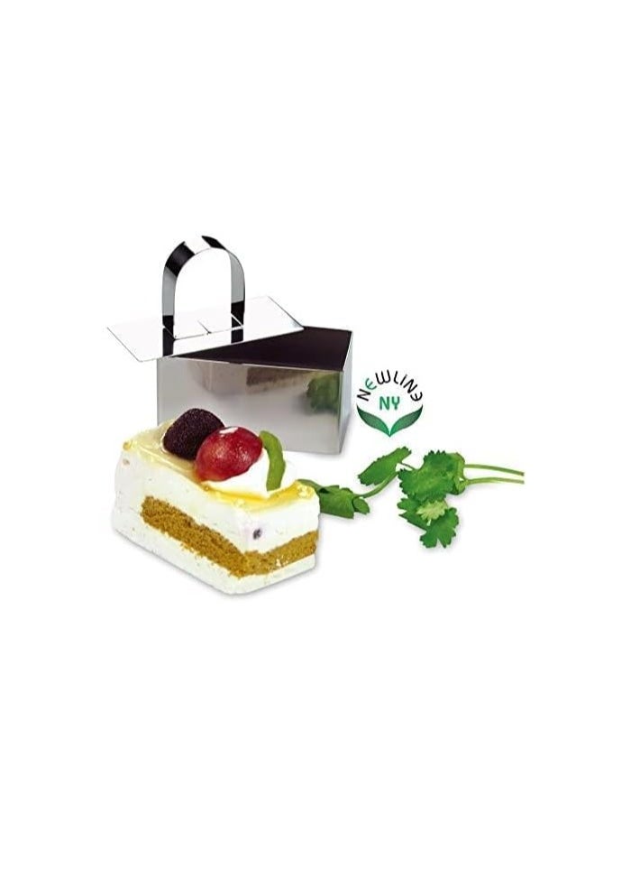NEWLINE NY - NewlineNY Stainless Steel Dessert Rings (12 Pcs) Round Square Rectangular Appetizers Molded Salads, Cakes Mousse Molding Layering Cake Cutter - Image 1