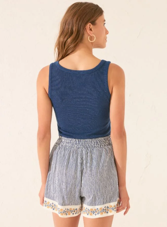 women'secret Striped Print Trouser With Borders