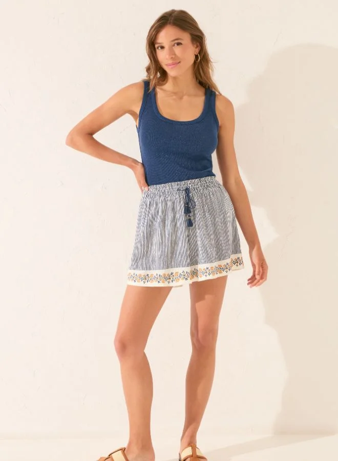 women'secret Striped Print Trouser With Borders
