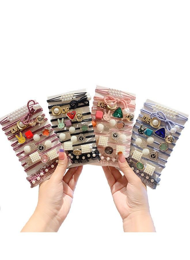 ZCM-HAPPY 44-Piece Hair Ties Cute Headwear Hair Ties 5.5cm - Image 1