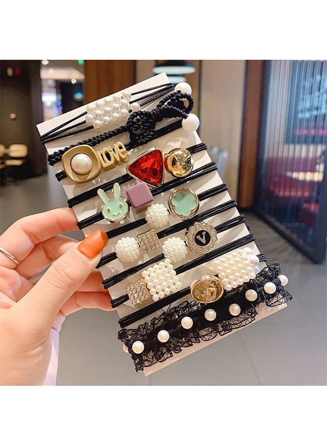 ZCM-HAPPY 44-Piece Hair Ties Cute Headwear Hair Ties 5.5cm - Image 2